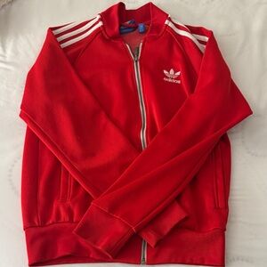 Adidas Scarlet Jacket with White Accents